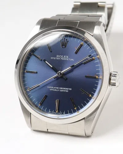 Rolex Oyster Perpetual 34mm Ref 1002 1976 Watch In Metallic