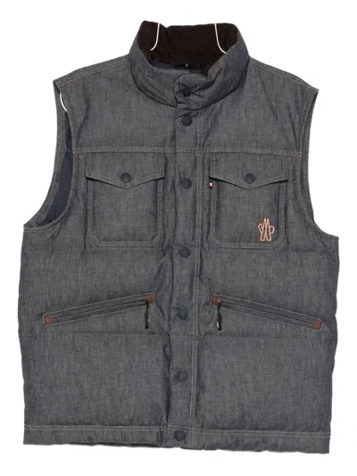 Moncler Grenoble Outwear Waistcoats In Blue
