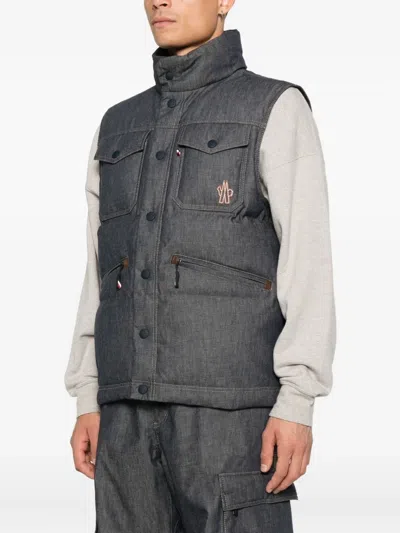 Moncler Grenoble Outwear Waistcoats In Blue