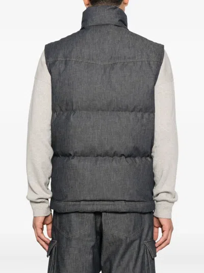 Moncler Grenoble Outwear Waistcoats In Blue