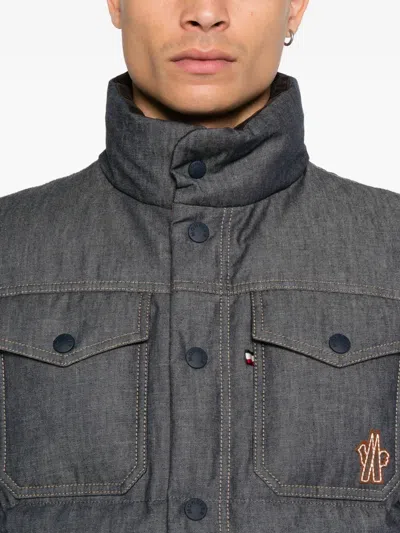 Moncler Grenoble Outwear Waistcoats In Blue