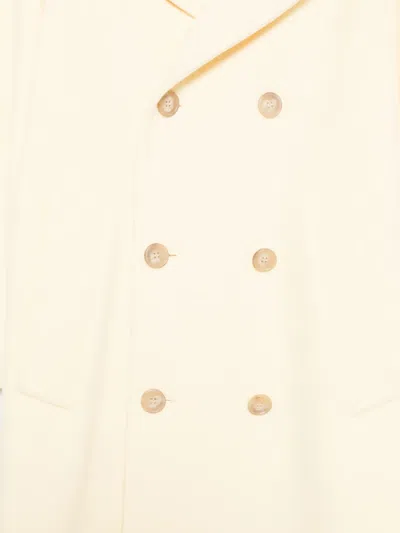 N°21 Double-breasted Coat In Neutral