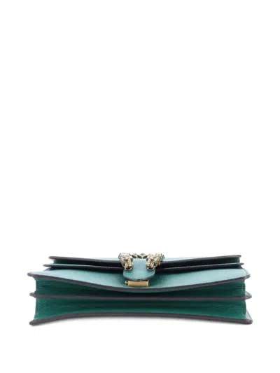 Pre-owned Gucci Dionysus Bag Leather Small Shoulder Bag In Green