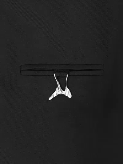 Heliot Emil Black Haptic Tailored Jacket In Black