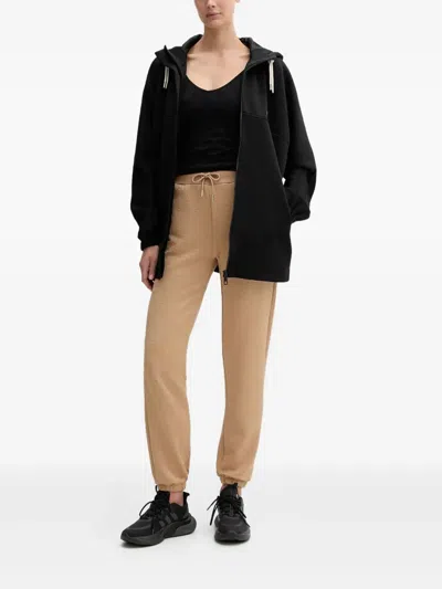 Guess Usa Peony Hooded Patterned Jacket In Black