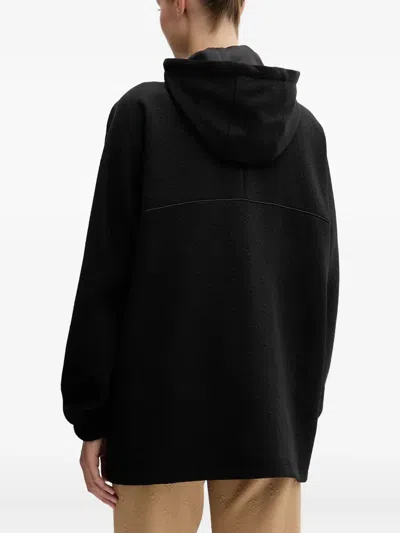 Guess Usa Peony Hooded Patterned Jacket In Black