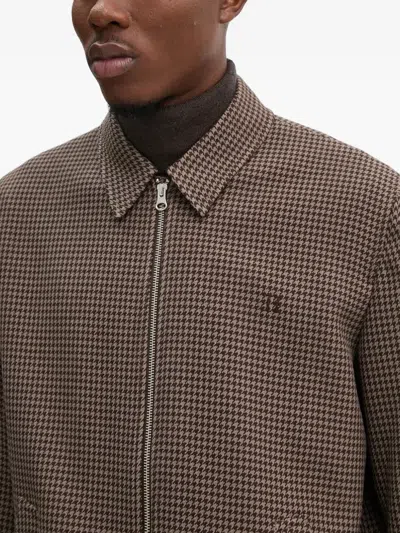 Les Deux Houndstooth-pattern Jacket In Brown