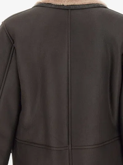 L-MABANO 皮草领夹克