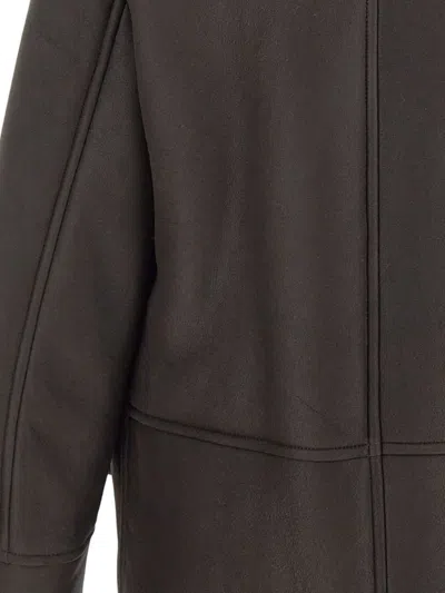 L-MABANO 皮草领夹克