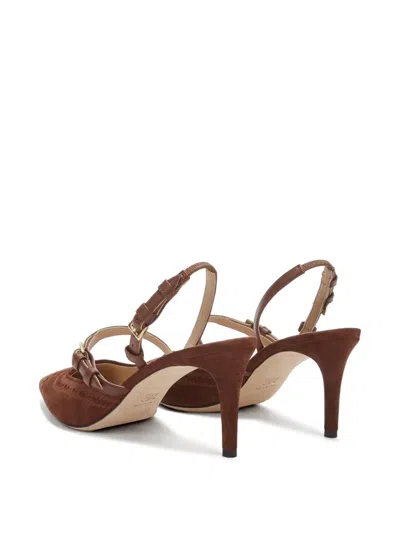 Ermanno Scervino Buckle Slingback Pumps In Brown