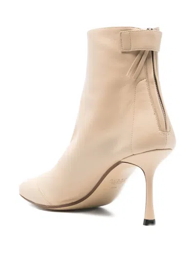 Francesco Russo 75mm Leather Boots In Neutral