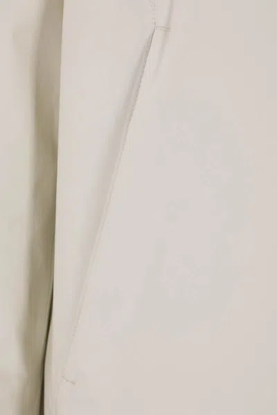 Laminar Pointed-collar Zip Coat In Neutral