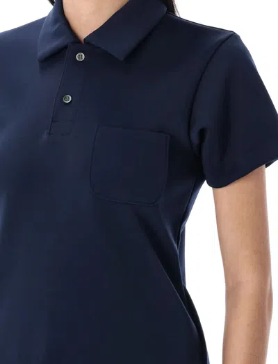 Comme Des Garçons Polo Shirt In Blue