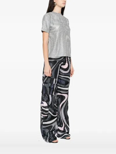 Pucci Abstract-pattern T-shirt In Gray