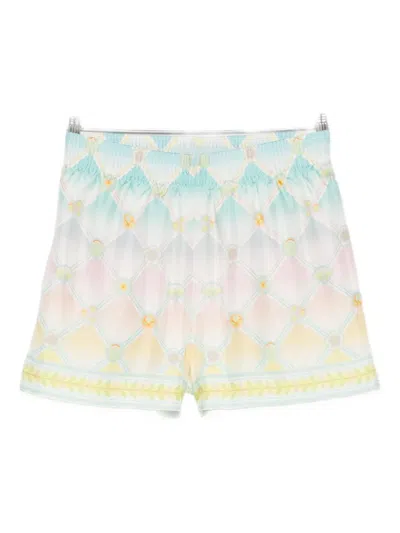 Casablanca Diamond-pattern Shorts In Multi