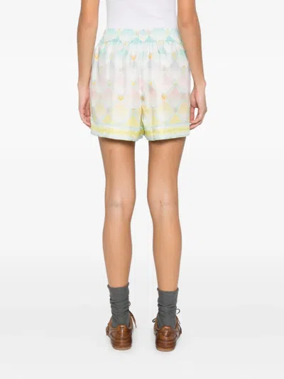 Casablanca Diamond-pattern Shorts In Multi