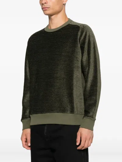 Ymc You Must Create Corduroy Crew-neck Sweater In Green
