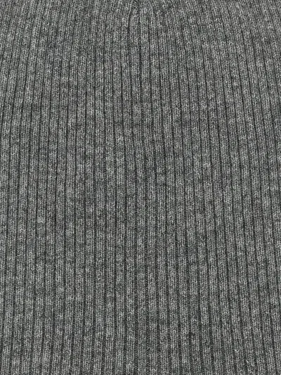 Brunello Cucinelli Reversible Ribbed Cashmere Beanie Hat In Green