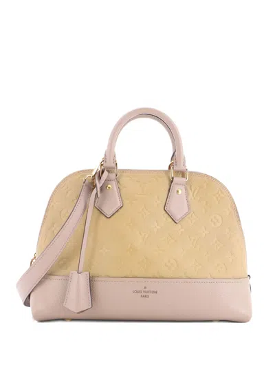 Pre-owned Louis Vuitton Neo Alma Handbag Monogram Empreinte Leather Pm Shoulder Bag In Neutral
