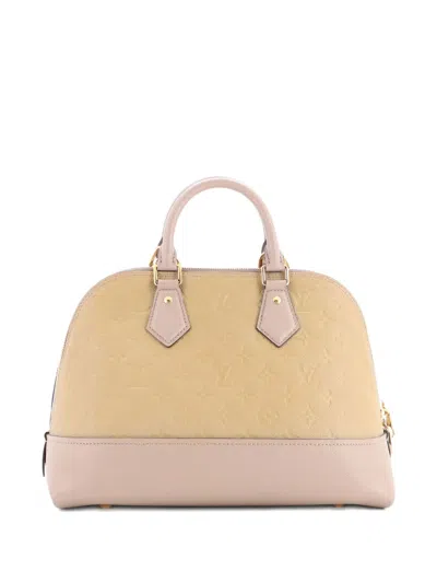 Pre-owned Louis Vuitton Neo Alma Handbag Monogram Empreinte Leather Pm Shoulder Bag In Neutral
