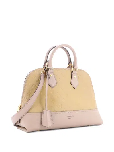 Pre-owned Louis Vuitton Neo Alma Handbag Monogram Empreinte Leather Pm Shoulder Bag In Neutral