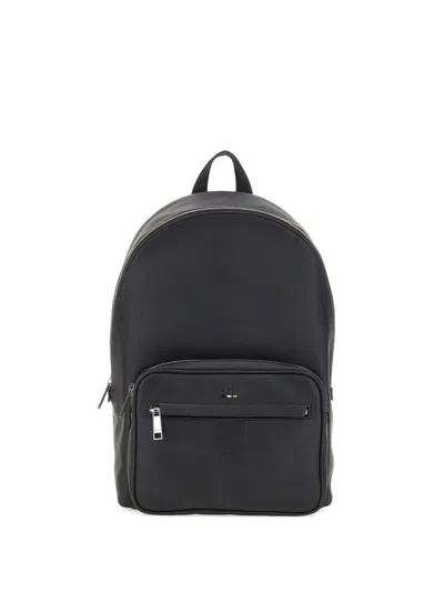 Hugo Boss Eco-leather Backpack In Black