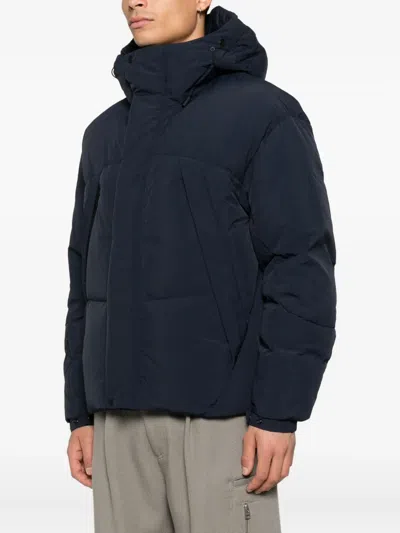 Jg1 Hooded Padded Jacket In Blue