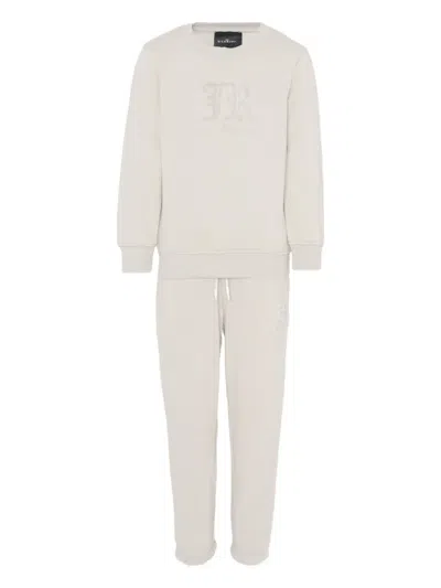 John Richmond Junior Logo-appliqué Tracksuit Set In Neutral