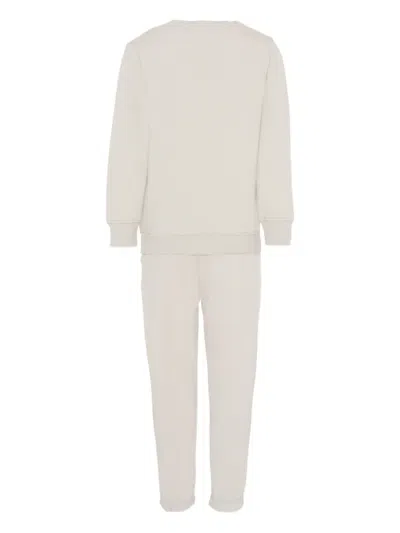 John Richmond Junior Logo-appliqué Tracksuit Set In Neutral