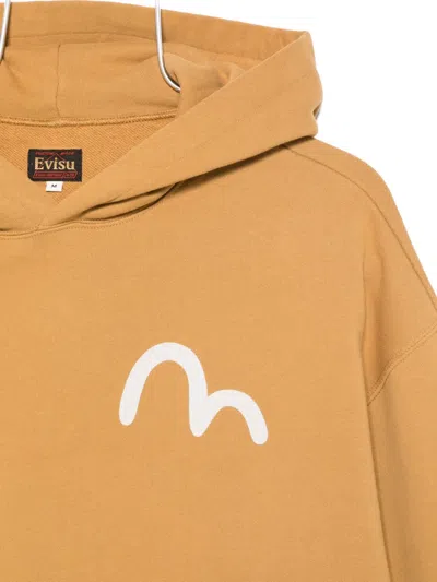Evisu American Ebisu Hoodie In Yellow