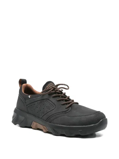 Bugatti Leisure Perforated-detail Sneakers In Black