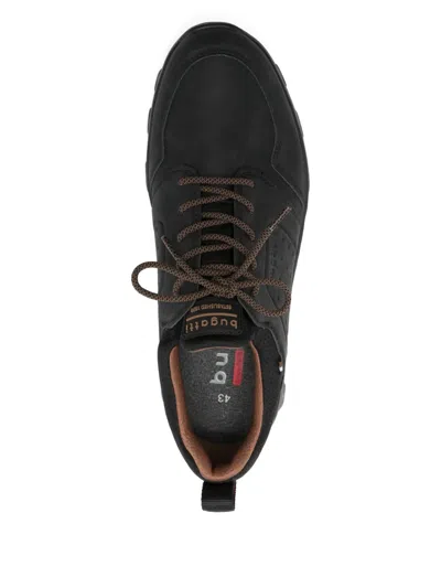 Bugatti Leisure Perforated-detail Sneakers In Black