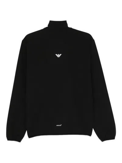 Ea7 Sweaters Blacks And Greys In Black