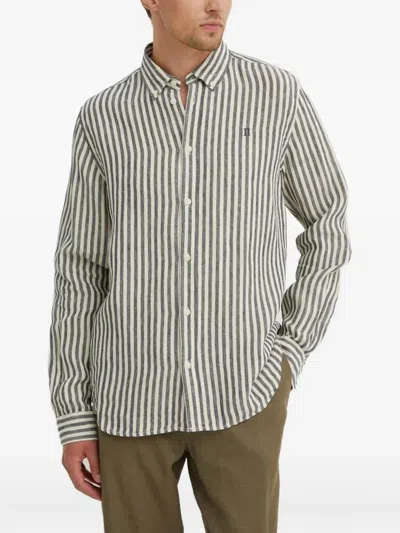 Les Deux Striped-pattern Shirt In Blue