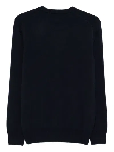 Mc2 Saint Barth Grand Slam Intarsia Sweater In Blue