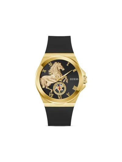 Guess Usa Horse-motif 44mm In Black