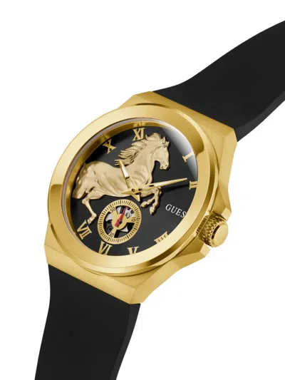 Guess Usa Horse-motif 44mm In Black
