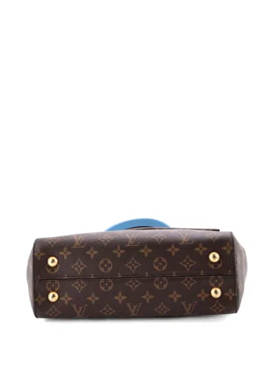 Pre-owned Louis Vuitton Cluny Top Handle Bag Monogram Canvas Mm Shoulder Bag In Brown