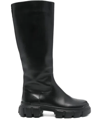 Hogl Round-toe Boots In Black