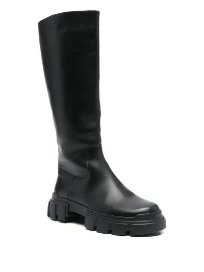 Hogl Round-toe Boots In Black