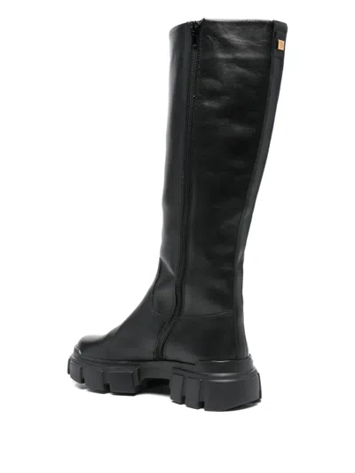 Hogl Round-toe Boots In Black
