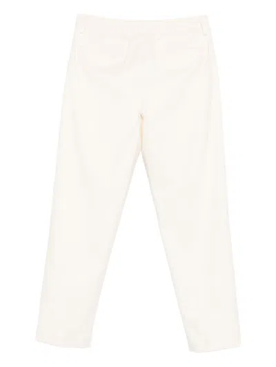 Pt Torino Cotton Trousers In White