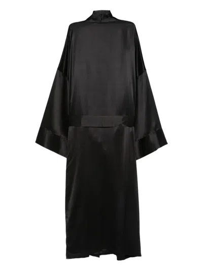 Jacob Lee Belted Coat In Black