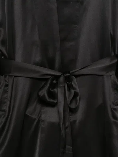 Jacob Lee Belted Coat In Black