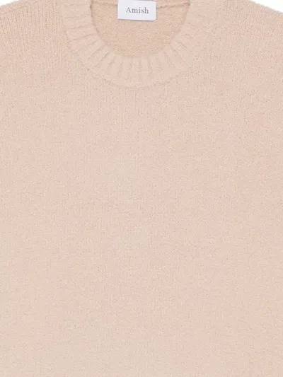 Amish Knitted Pullover In Neutral