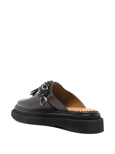 Toga Virilis Pulla Leather Mules In Brown