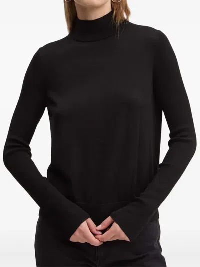 Hugo Boss Turtleneck Sweater In Black