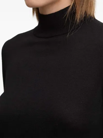 Hugo Boss Turtleneck Sweater In Black
