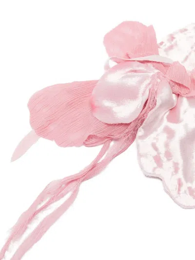 Alberta Ferretti Flower Brooch In Pink