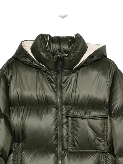 After Label Hooded Pocket Jacket In Green